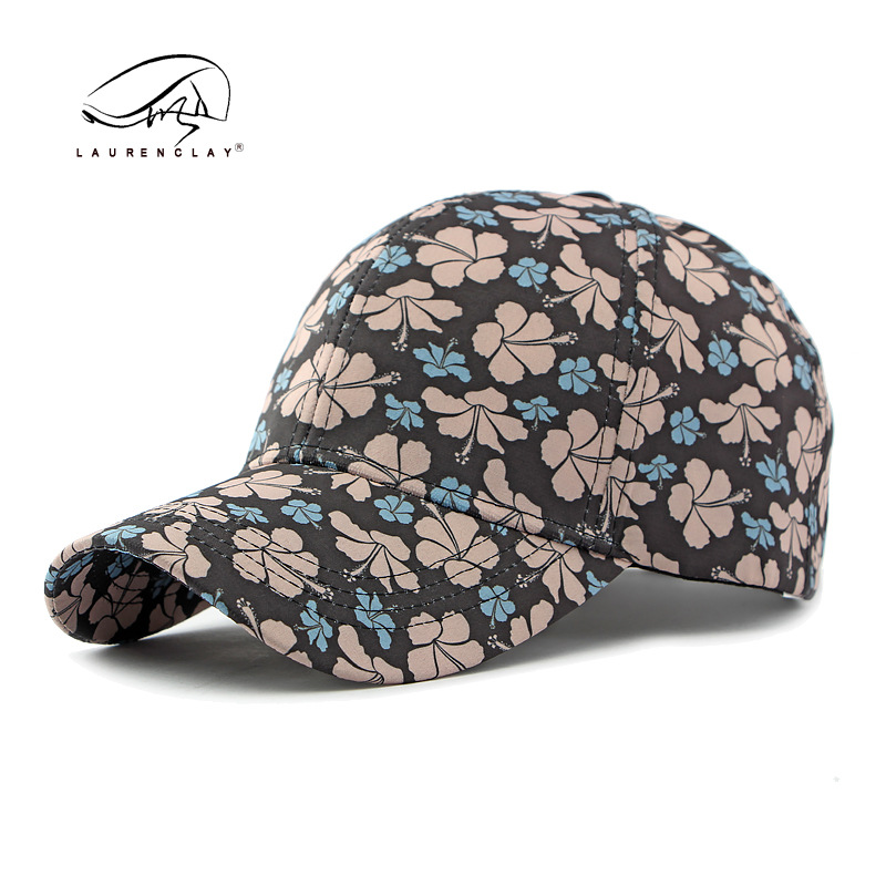 Sombrero de estilo étnico primavera y verano de las mujeres estilo coreano moda flor gorra de béisbol protección solar al aire libre sombrilla Tapa dura marea