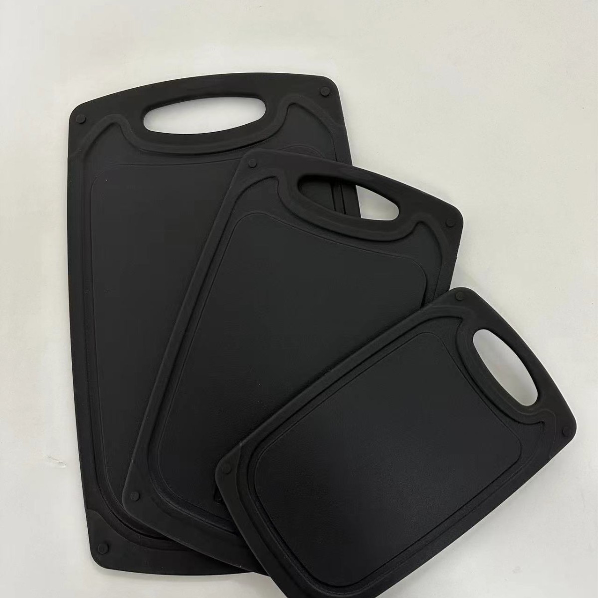 Juego de tablas de cortar de fábrica transfronterizas Tablero de cortar antimoho y antideslizante de grado alimenticio Tablero de cortar Tablero de cortar Tablero de cortar de mármol Plástico