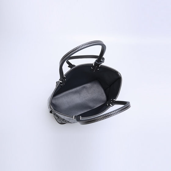 2024 New Genuine Leather Dog Teeth Double-Sided Mini All-Match Single-Shoulder Portable Open Beach Niche Tote Bag for Women