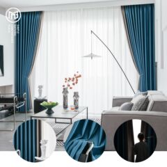 Smart blind brand, full blackout high-precision black base physical sunshade LRL lazy blind green + yellow