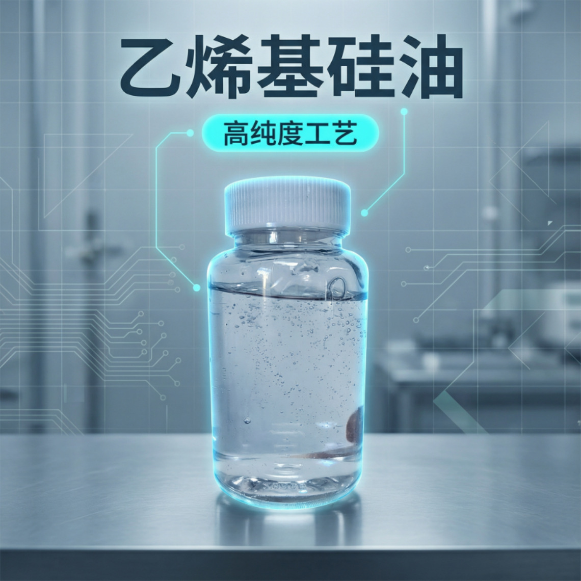 低环体乙烯基硅油高脱低D3-D20＜50ppm导热光学级合金安防级用