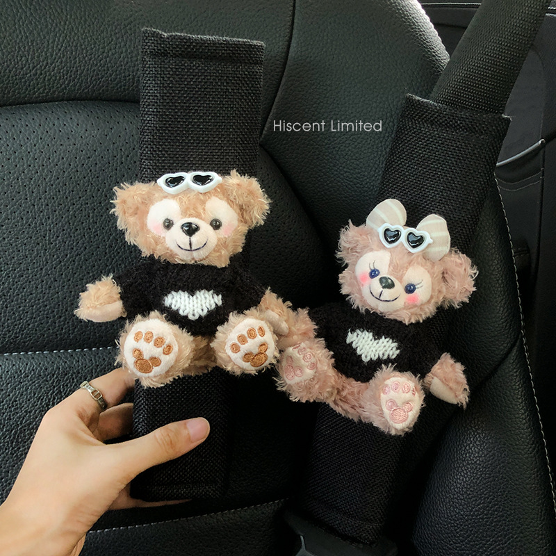 Funda Protectora de Felpa para Cinturón de Seguridad de Auto Decorativa