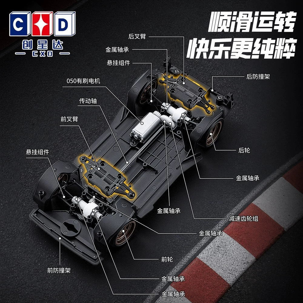 Four Wheel Drive High Speed Drift Car 1:24 Remote Control Toy 2