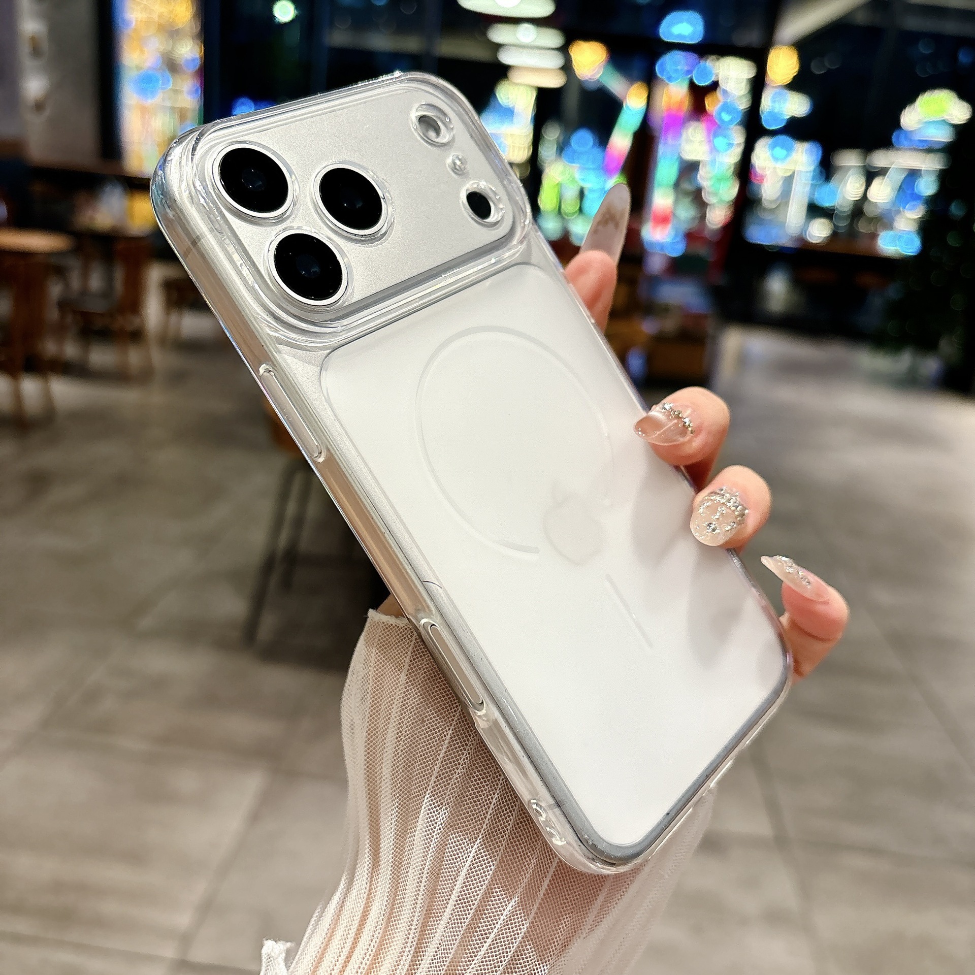 Funda Protectora para Celular iPhone 17 Pro Max y 16 de Silicona Antigolpes Mate