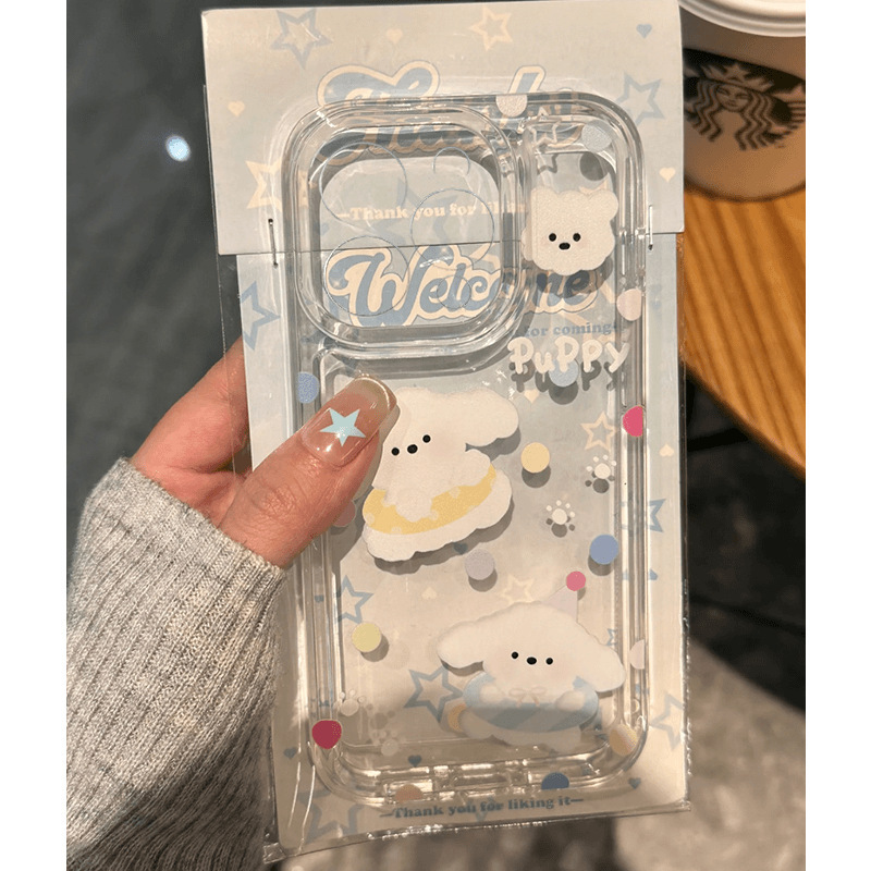 Polka Dot Swimming Ring for Dogs Suitable for Apple 15Promax Mobile Phone Case Iphone14 Accessible Luxury 13 Trendy Model 12 Soft Shell 11