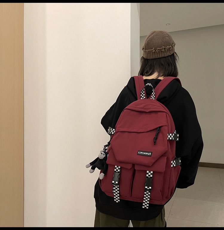 School bag Korean Harajuku backpack junior high school student largecapacity college style backpackpicture38