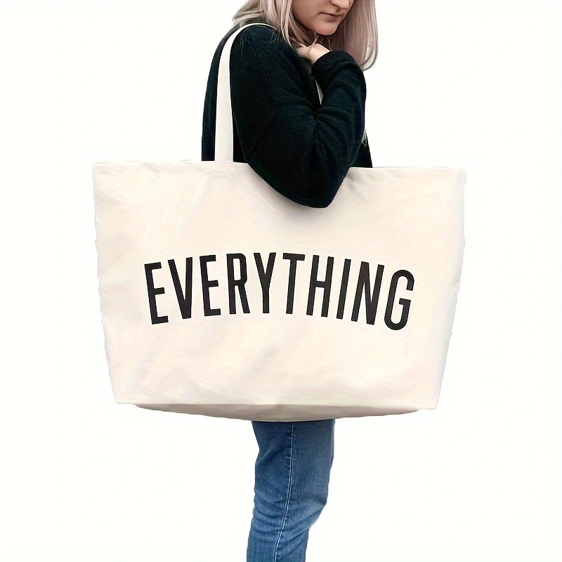 キャンバスバッグ クロスボーダー スポット アマゾン 大容量 トートバッグ トートバッグ トートバッグ Everything|undefined