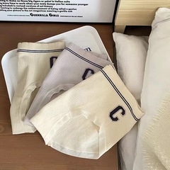 Beautiful sports girl~Simple seamless underwear for women, large elastic hip-covering, comfortable solid color, comfortable and soft briefs