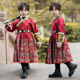 童民族服装;儿童表演服;童汉服