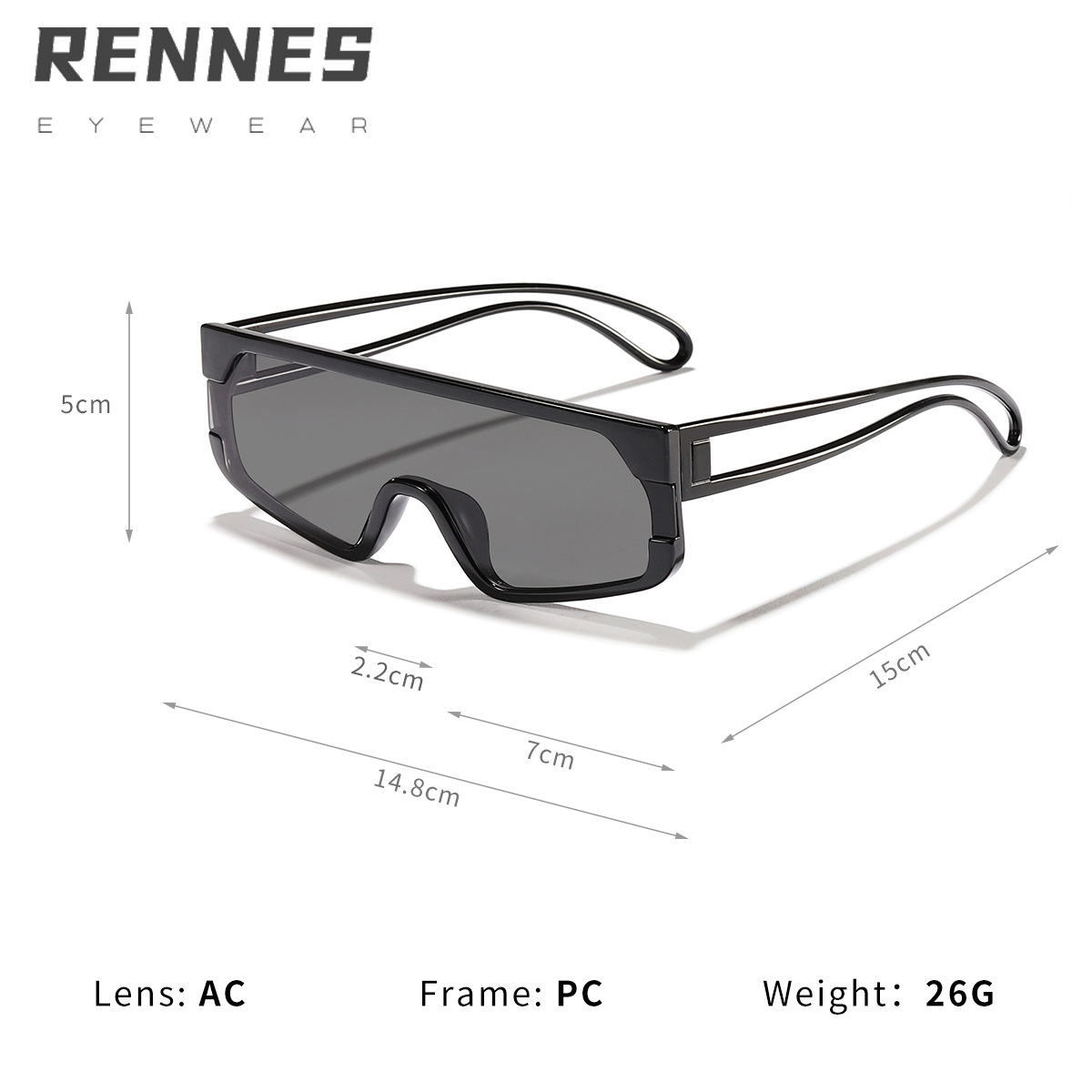 2024 nuevas gafas de sol para hombres y mujeres, personalidad transfronteriza, gafas de sol europeas y americanas, tendencia al por mayor, gafas de sol integradas de vanguardia