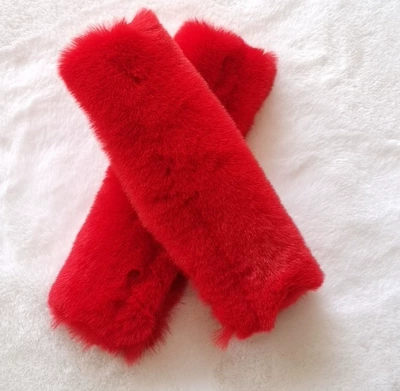 Covers Decorative Pads, Seat belt shoulder pad - red