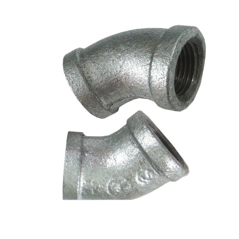 镀锌45度弯头 135度弯头内螺纹弯头 丝扣弯头4分 6分 1寸 2寸 3寸
