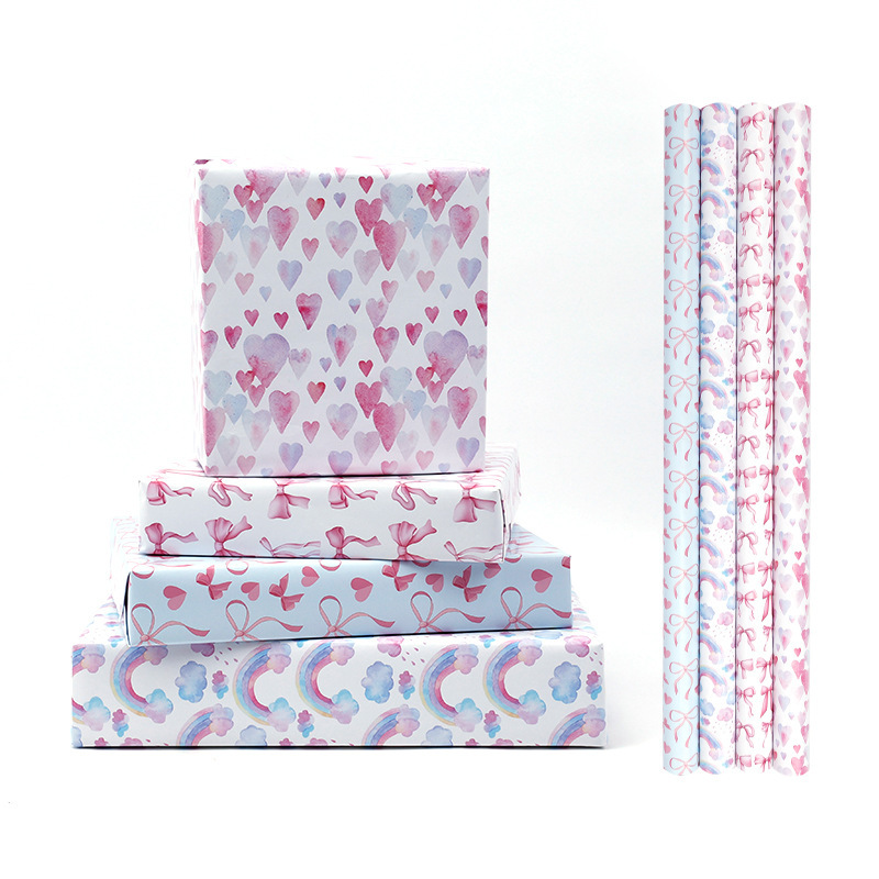 Transfronterizos exclusivos para papel de regalo de arco rosa creativo de dibujos animados juguetes de papel de regalo de cumpleaños de gran tamaño