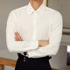 French Collar Men's Shirt Long Sleeve Business Casual Large Pointed Collar Slim Fit Inner Shirt Men's Non-ironing Wholesale