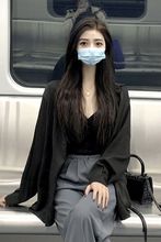 慵懒风三件套装女装秋季新款韩版衬衫阔腿裤穿搭洋气网红