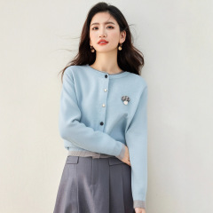 别致洋气毛衣外套女2025新款秋装韩系穿搭针织开衫宽松超好看上衣