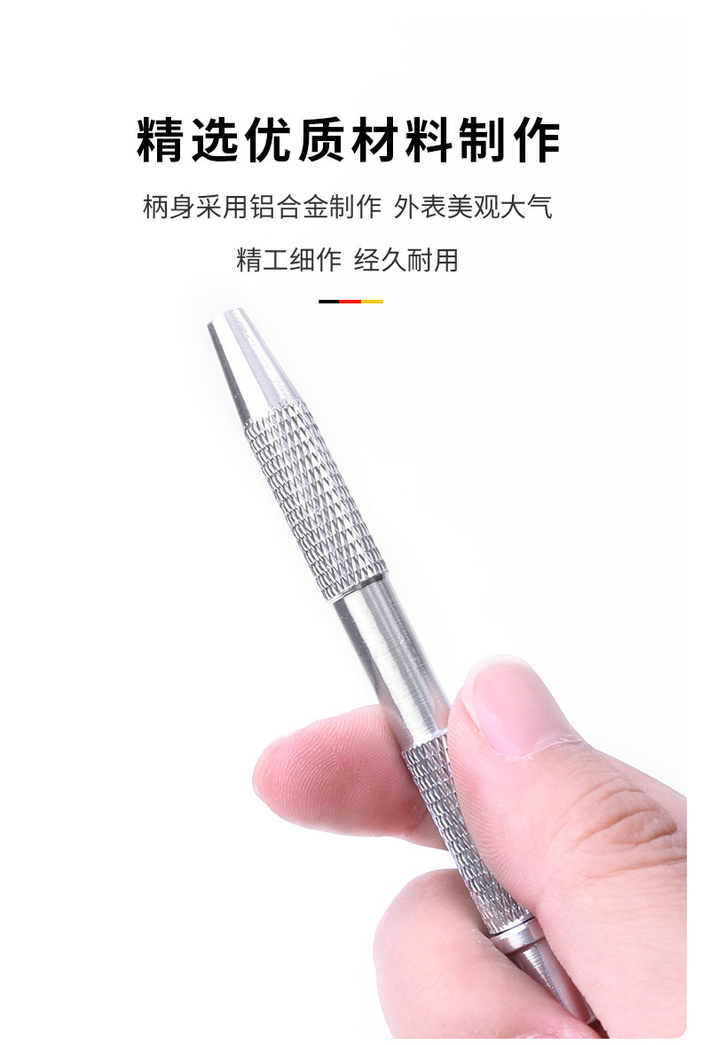 Silver pointed spike labret stud material detail