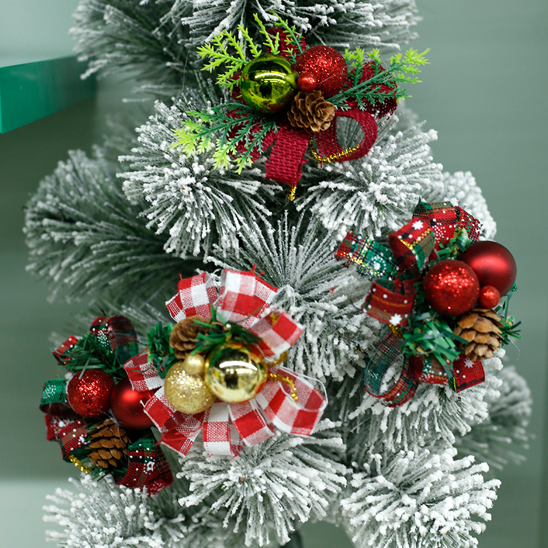 Simulación de frutas de Navidad arco de fruta roja fruta de Navidad árbol de Navidad pinos colgante atmósfera suministros de decoración