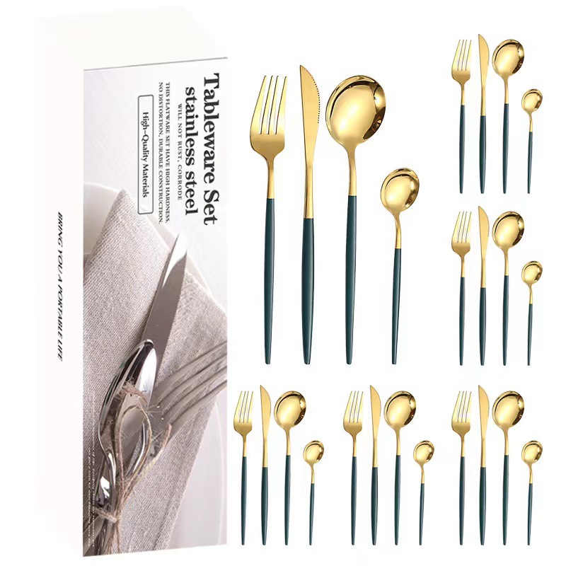 다크 그린 골드 "치약 상자" 24pcs