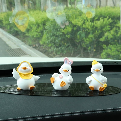 Ornaments New Cute Car Center Car ornaments - good-duck-lying-down-duck-waving-duck-comes-with-long-non-slip-mat