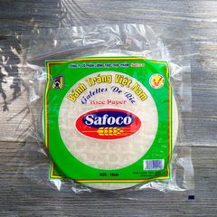 大量卸売ベトナム春巻き皮safoco米纸クレープトランペット直径16cm 200g入45枚程度