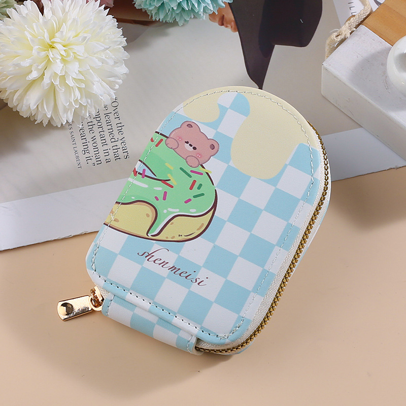 Transfronterizas damas lindas bolsa de tarjetas de órgano de oso bolsa de tarjetas múltiples bolsas de tarjetas de gran capacidad bolsa de tarjetas de almacenamiento