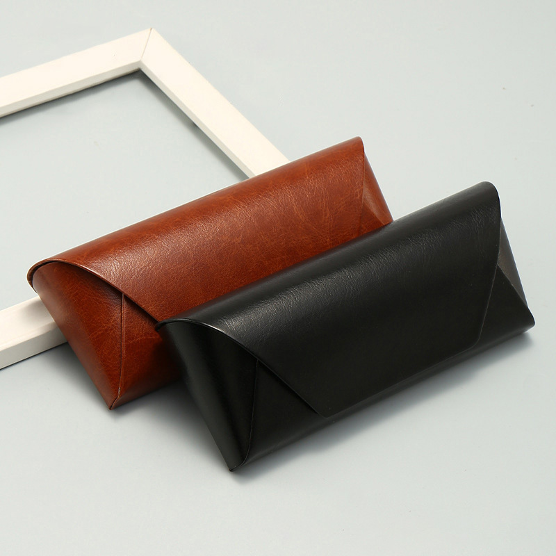 Caja de gafas retro simple Caja de absorción de corteza Caja de almacenamiento anti-caída Caja de almacenamiento de gafas de miopía anti-compresión LOGO se puede imprimir