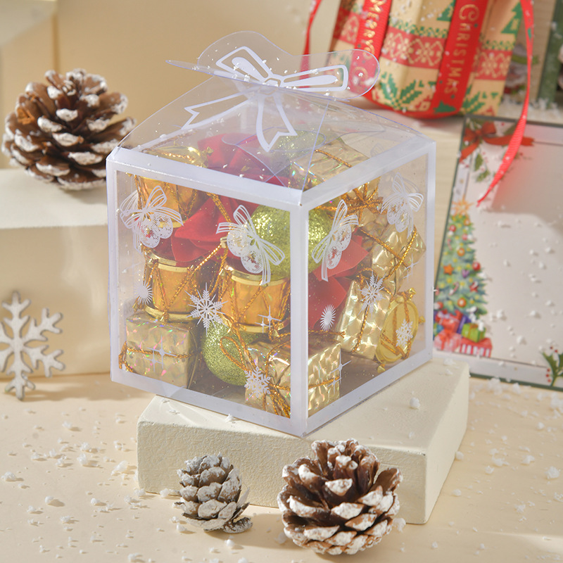 Simulación transfronteriza copo de nieve cedro Navidad Año Nuevo decoraciones de escritorio decoraciones más accesorios decoraciones al por mayor