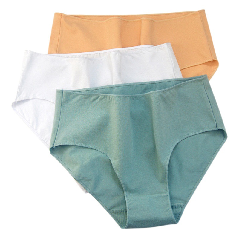 Ropa interior sin costuras de algodón de las mujeres calzoncillos de talla grande al por mayor