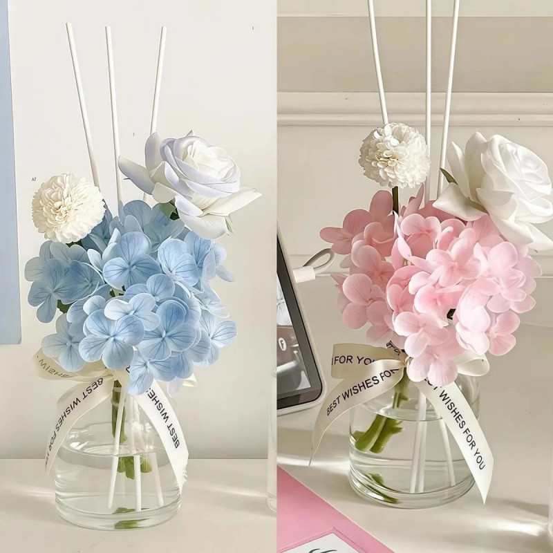 花艺无火香薰摆设室花房间卧室扩香摆件客厅卫生间假花装饰|undefined