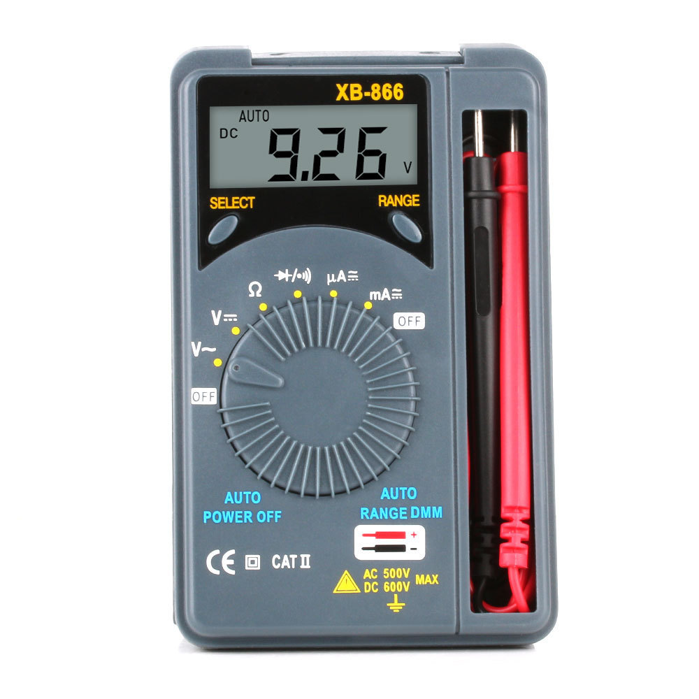 迷你口袋型万用表 XB866微安电流万能表 数字万用表