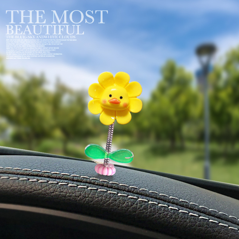 [Lista de cosas buenas de Douyin] Adornos de automóviles sacudiendo la cabeza, flores pequeñas, sol, lindos animales de dibujos animados, decoraciones de automóviles, automóviles