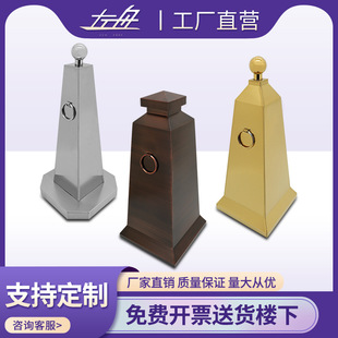Zuozhou stainless steel road cone reflective cone weighted parking metal warning no parking ice cream barrel do not park