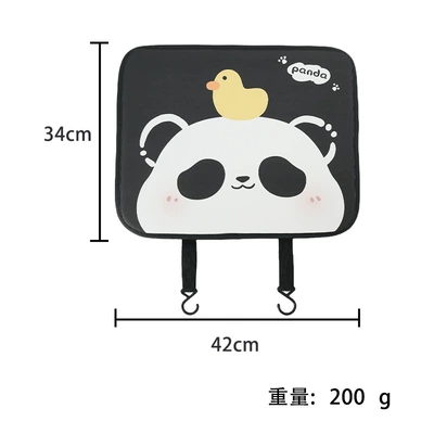 Chair back anti-kick pad Hanging Bag Car Seat Back - panda-panda-small-anti-kick-pad