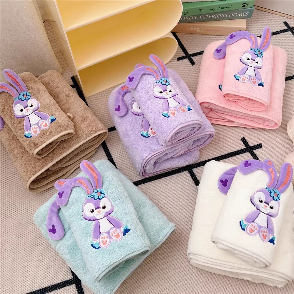 Internet Celebrity Towel Bath Towel Xingdailu 3D Stereo Embroider Edge Mother-In-Law Set Soft Big Ears Cute Rabbit Absorbs Water