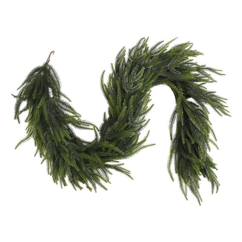 2025 nuevo estilo PE flor de Navidad anillo de cedro frío ratán pared colgante de ventana adorno de Navidad adorno al por mayor