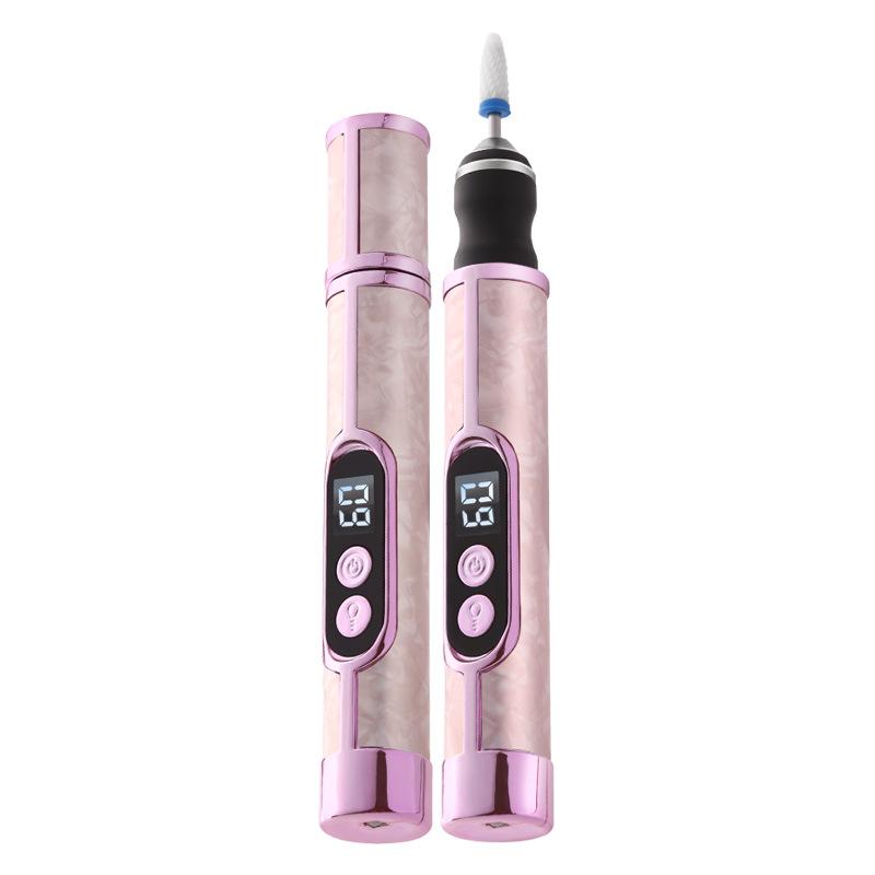 跨境电动磨甲器全自动小型充电便携美甲打磨器专业卸甲工具送磨头