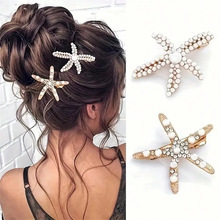 D 61525 Pearl diamond hair clip �������귢�п羳����ͨ��