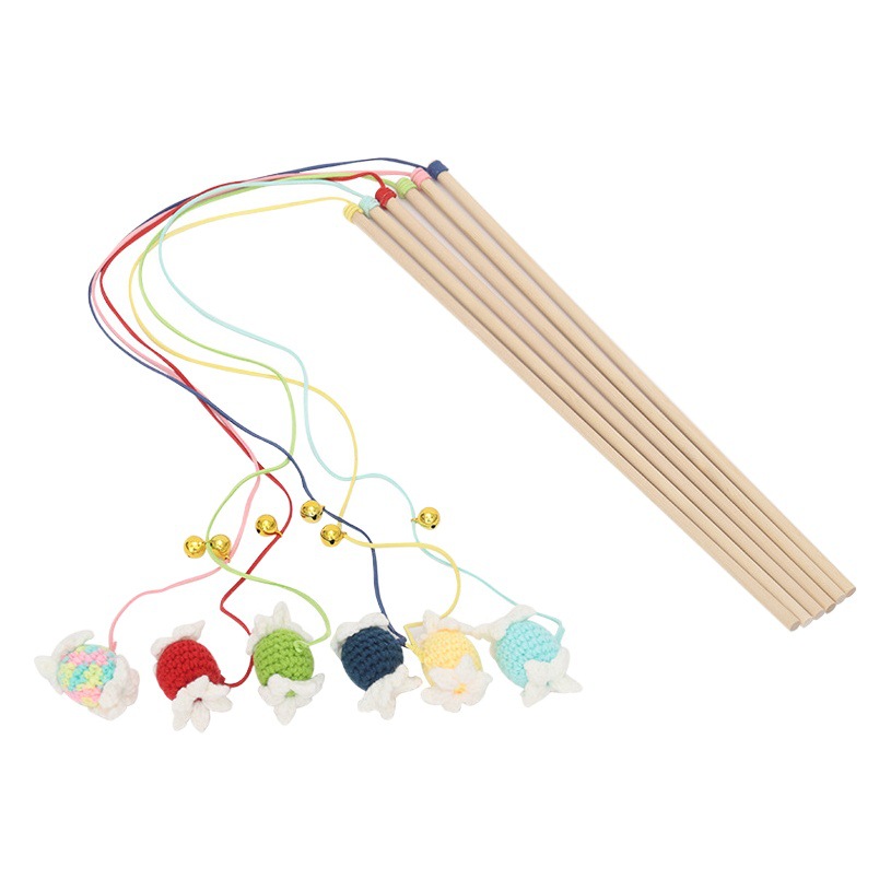 Divertido gato palo gato juguete campana auto-hola aliviar congestión larga varilla gato mantenimiento artefacto consumir fuerza física pequeño gato gatito suministros