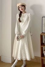 UNMUN新中式蕾丝连衣裙女春秋季2025新款小个子高级感国风加绒加