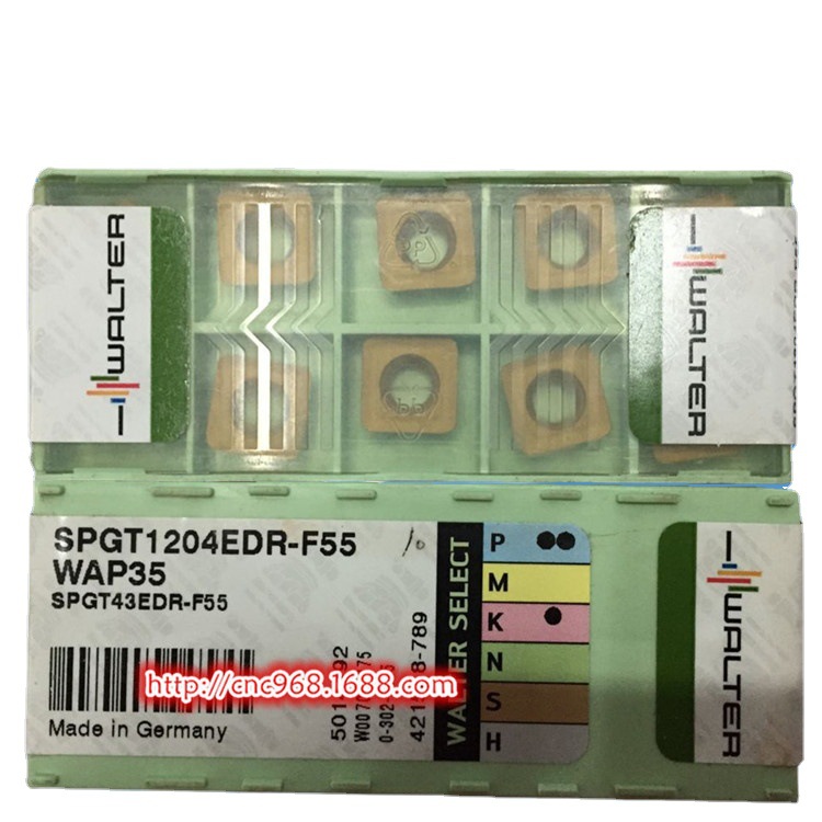 原装WALTER瓦尔特SPGT1204EDR-F55 WAP35硬质合金切削数控铣刀片