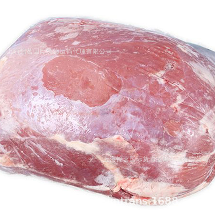 进口冷冻猪肉清关拖车及冷链物流
