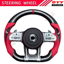 老款改新适用于benz奔驰全系C级E级S G级改装AMG碳纤维方向盘总成