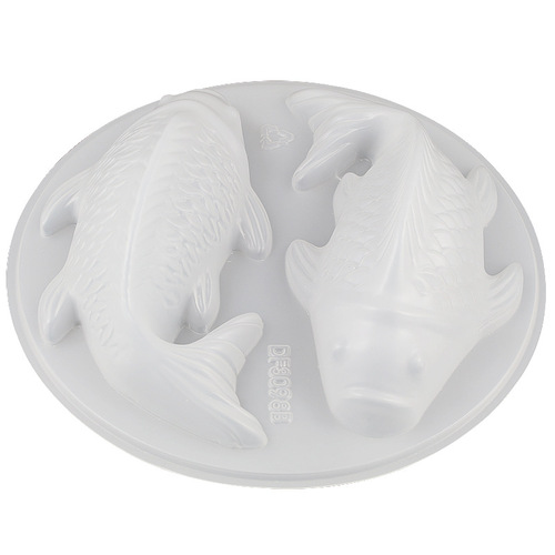 Round Double Fish Carp Rice Cake Honeysuckle Fish Eight Treasure Rice Cake PP Plastic Mold Transparent Packaging Box Pastry Gift Box