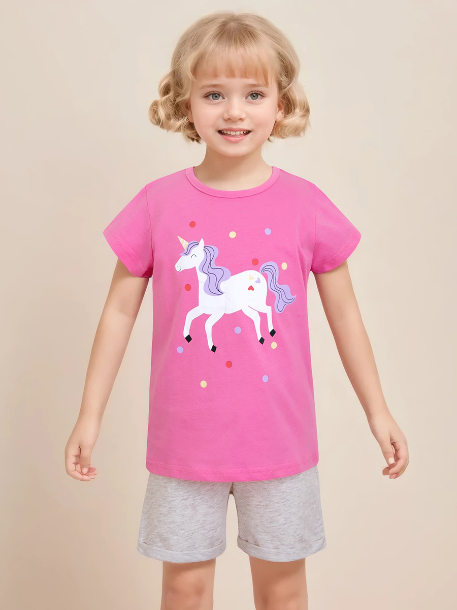 Little Maven verano camisetas de manga corta de algodón europeo y americano de dibujos animados camisetas de niños nuevas camisetas de niñas al por mayor