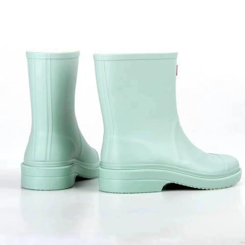 Rebound Waterproof Rain Boots Women's Style Water Shoes New Fashion Outdoor Rubber Boots Waterproof Anti-Slip Short Leg Rain Boots