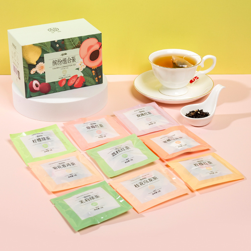 缤纷组合茶花果茶调味茶蜜桃乌龙桂花柠檬草莓茉莉玫瑰冷泡茶叶包|undefined