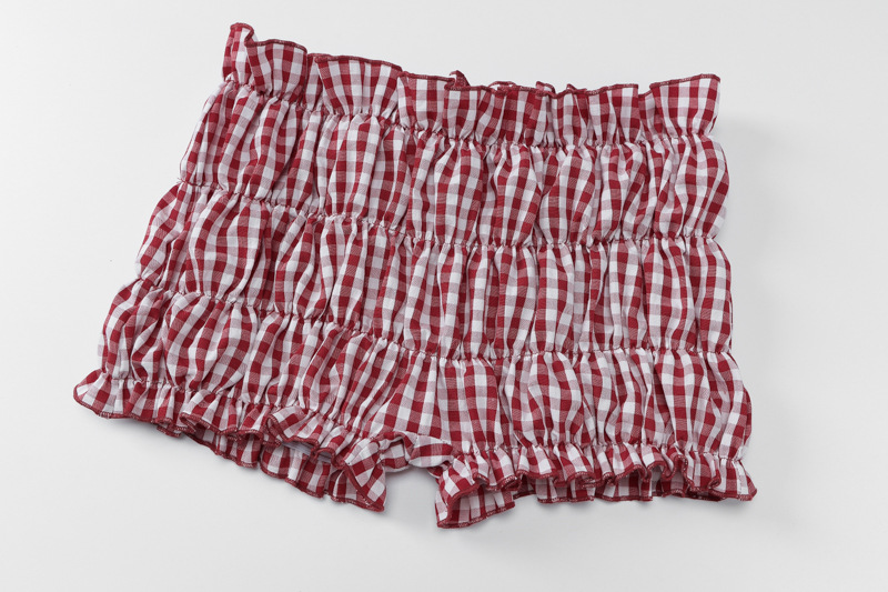 Women's Sexy Plaid Bikini High-waisted Two-piece Pant Set_voghion.com