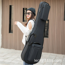 電貝司包加厚電吉他包貝斯琴包雙肩背包加棉琴袋樂器包可印LOGO