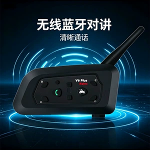 Motosiklet Dəbilqə Bluetooth İnterkom 1200m İkili Rejim V6